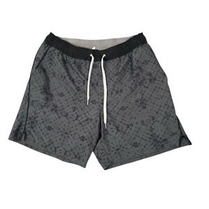 Vuori Trail 2.0 Shorts Mens Large Gray Lined Stretch 6" Inseam Run Workout